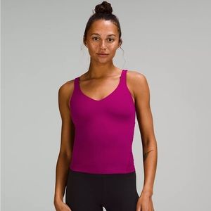 lululemon Align Waist-Length Tank Top in Magenta Purple